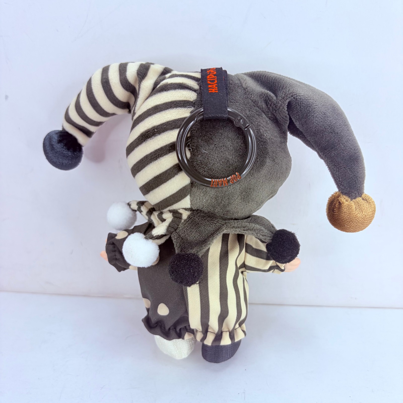 POP MART Why So Serious Series Hacipupu Pendant Plush Doll – Sliver Mist Clown