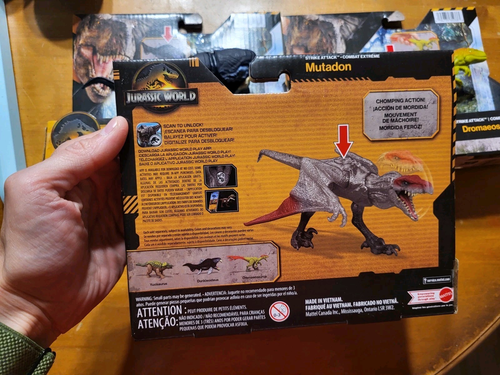 Jurassic World Survival Strike Attack MUTADON Park Dinosaur Mattel