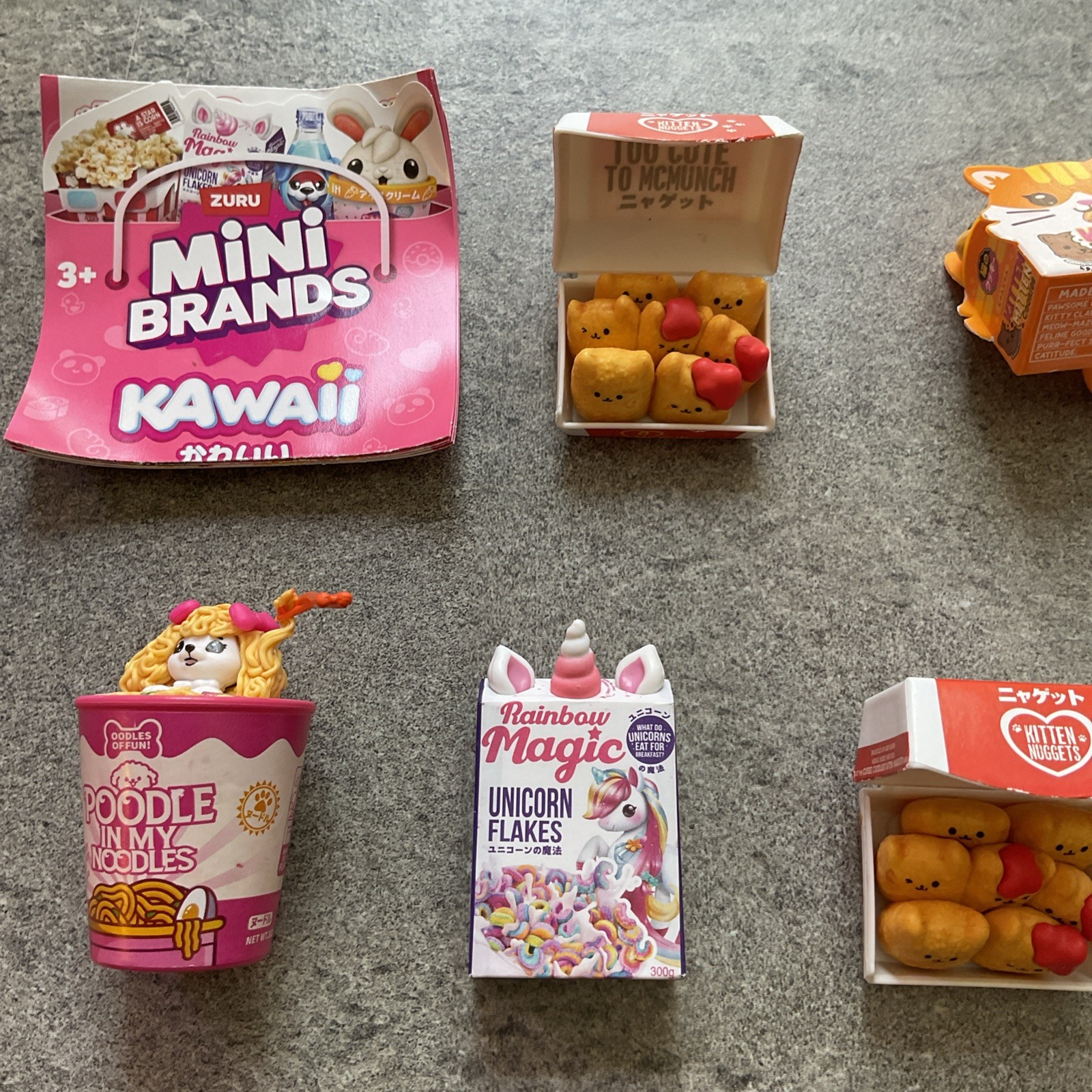 ZURU Mini Brands Kawaii Mixed Lot Of 7 ~ With Extras