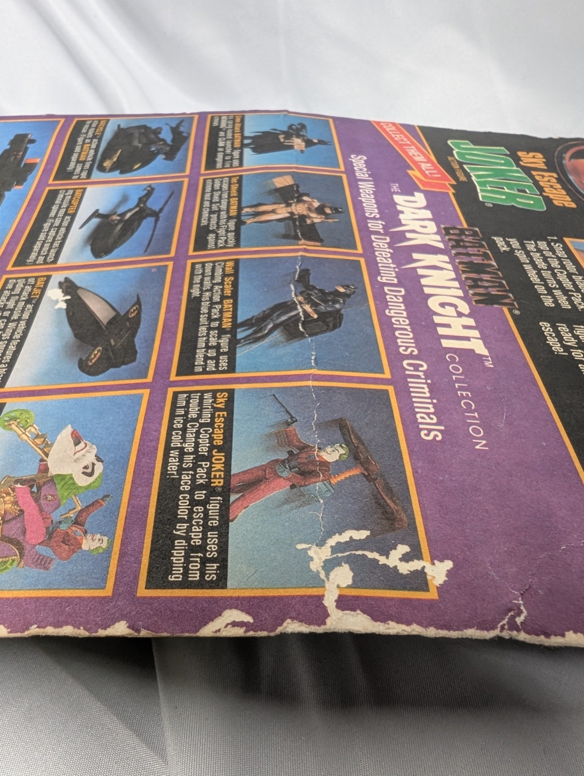 SKY ESCAPE JOKER Figure 1989 Batman Dark Knight KENNER 1990 NEW SEALED