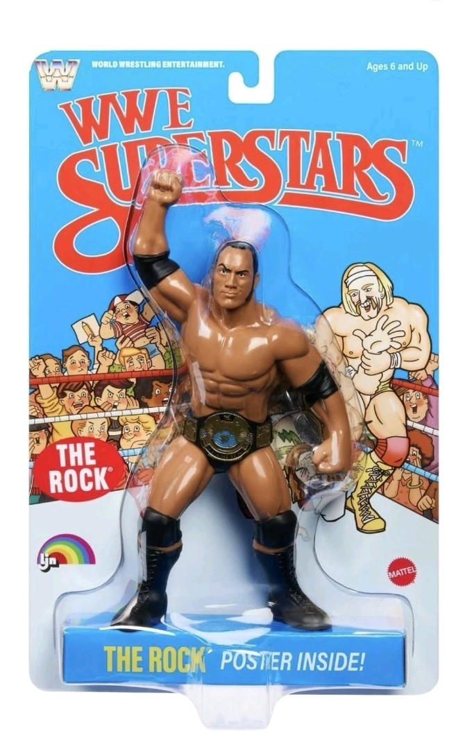 PRESALE WWE Superstars – LJN – The Rock Action Figure August 1st