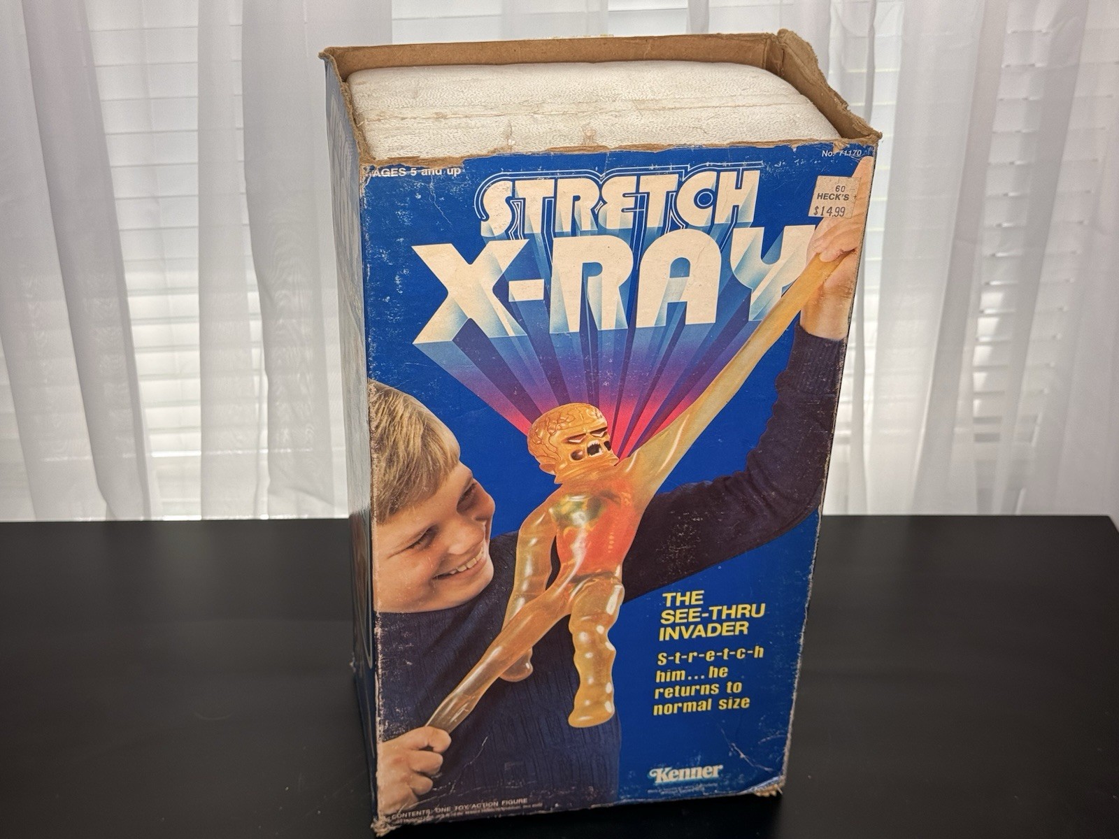 1979 Kenner Stretch X-Ray See-Thru Invader Figure Boxed w/ Box & Foam Insert