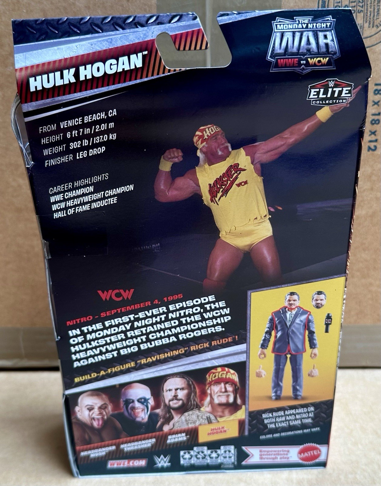 WWE Elite Monday Night Wars Complete Set of 4, (Series 11) w/ Rick Rude BAF