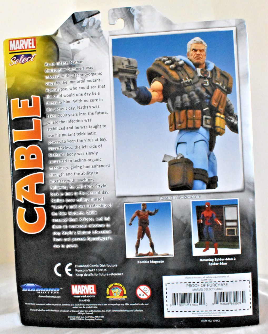 Marvel Select CABLE 8″ Special Collector Edition Action Figure Diamond Toys 2014