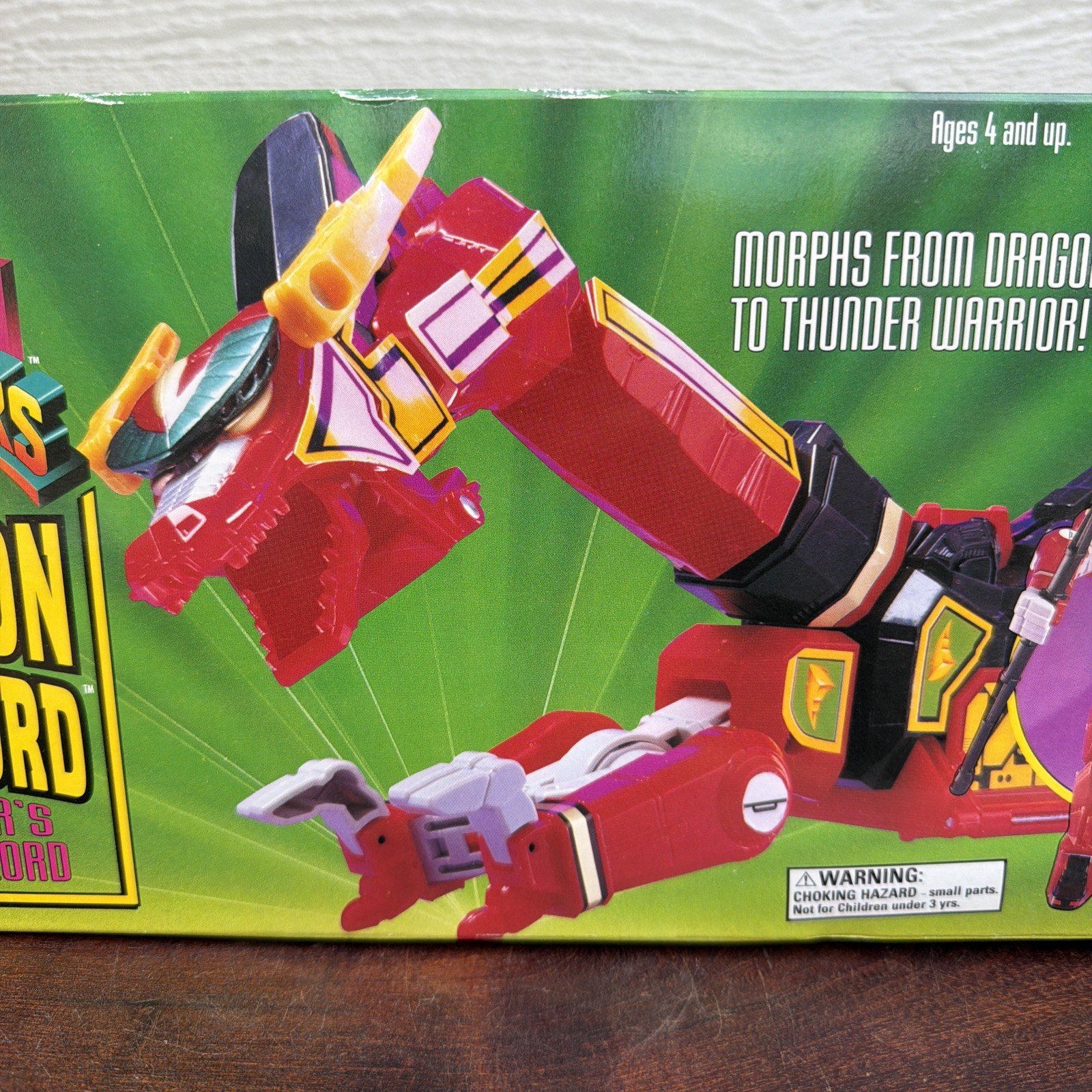 Red Dragon Thunderzord Power Rangers 1994 Bandai Action Figure NEW Box Damage