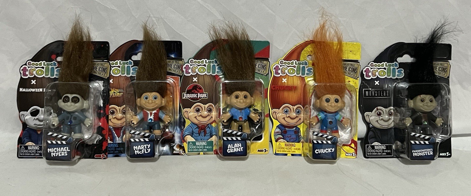 Good Luck Trolls Movie Icon Collection Complete Set Of 5 NIB