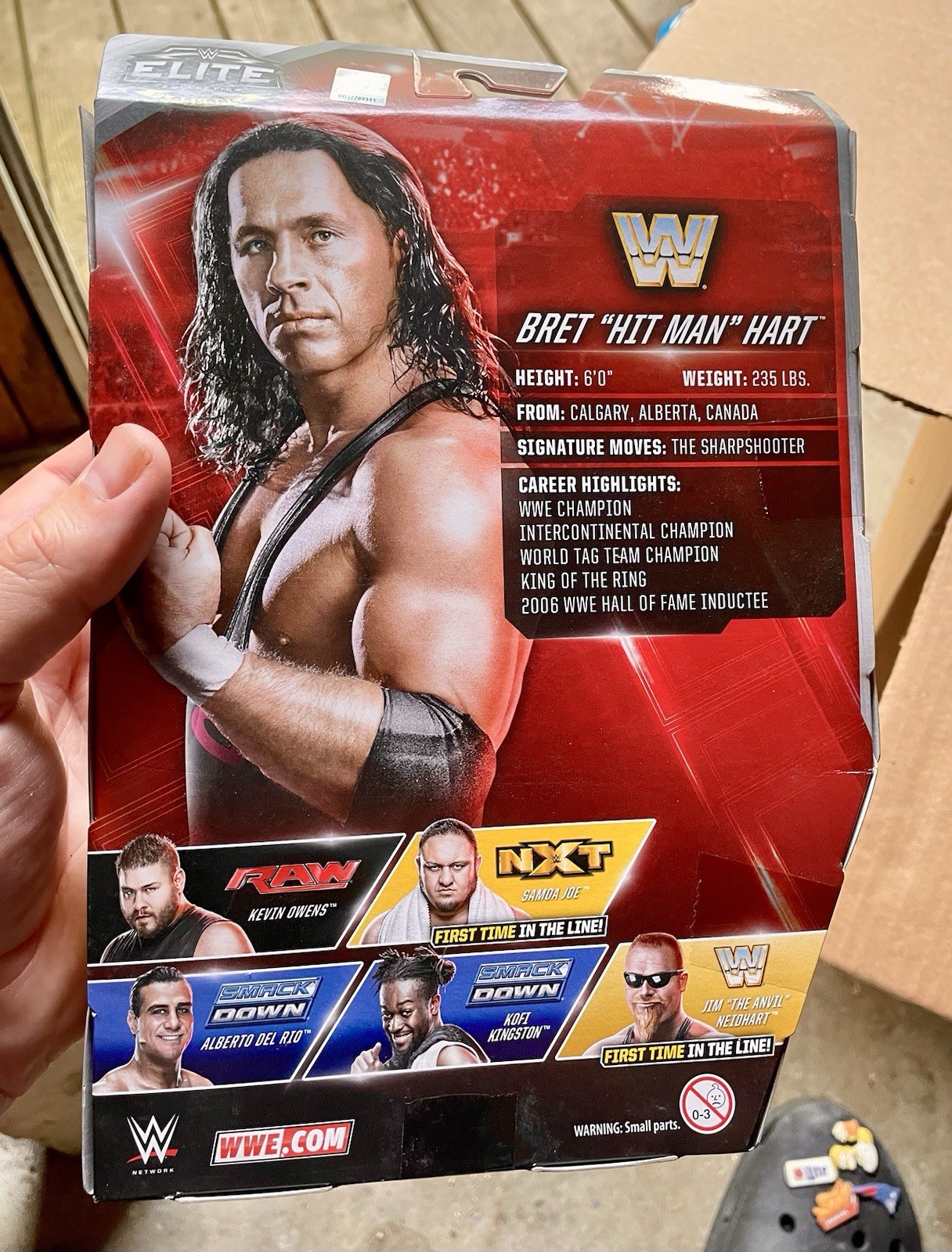 WWE Elite Flashback Collection Bret Hit The Man Hart Figure Hart Foundation