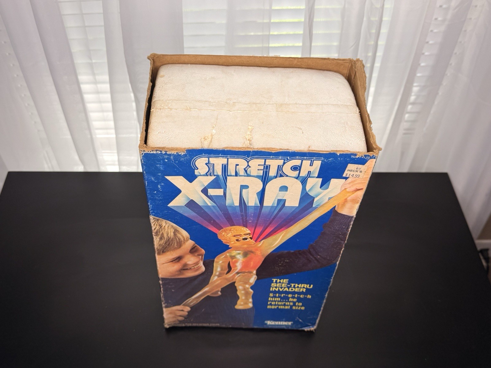 1979 Kenner Stretch X-Ray See-Thru Invader Figure Boxed w/ Box & Foam Insert