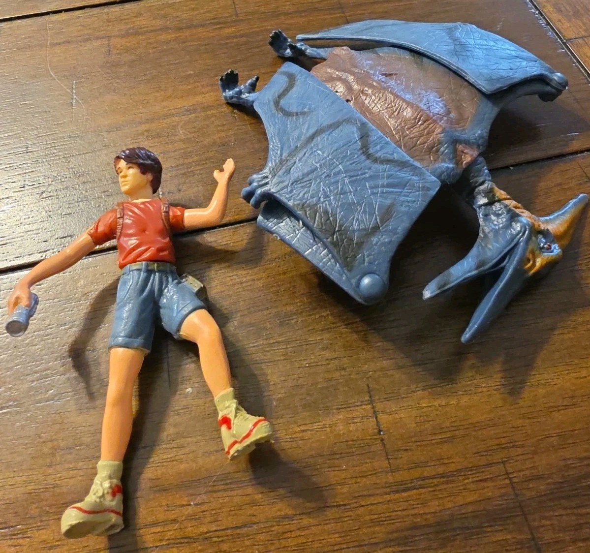 Jurassic Park 3 Eric Kirby & Alpha Pteranodon Loose Action Figure Hasbro 2000