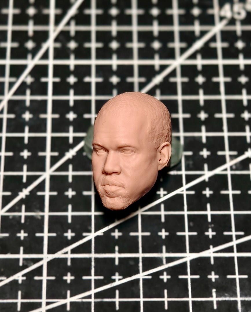 Unpainted 1/18 1/12 Male Figure Head Sculpt For 3.75″ 6″ Action Figure notaman