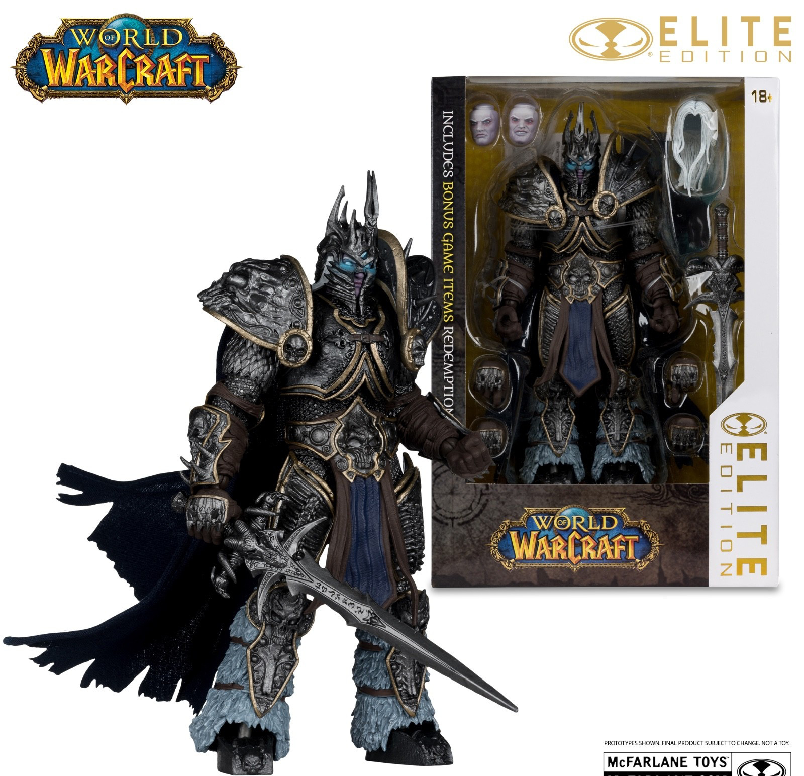 McFarlane The Lich King Elite Edition World of Warcraft Figure New With Code
