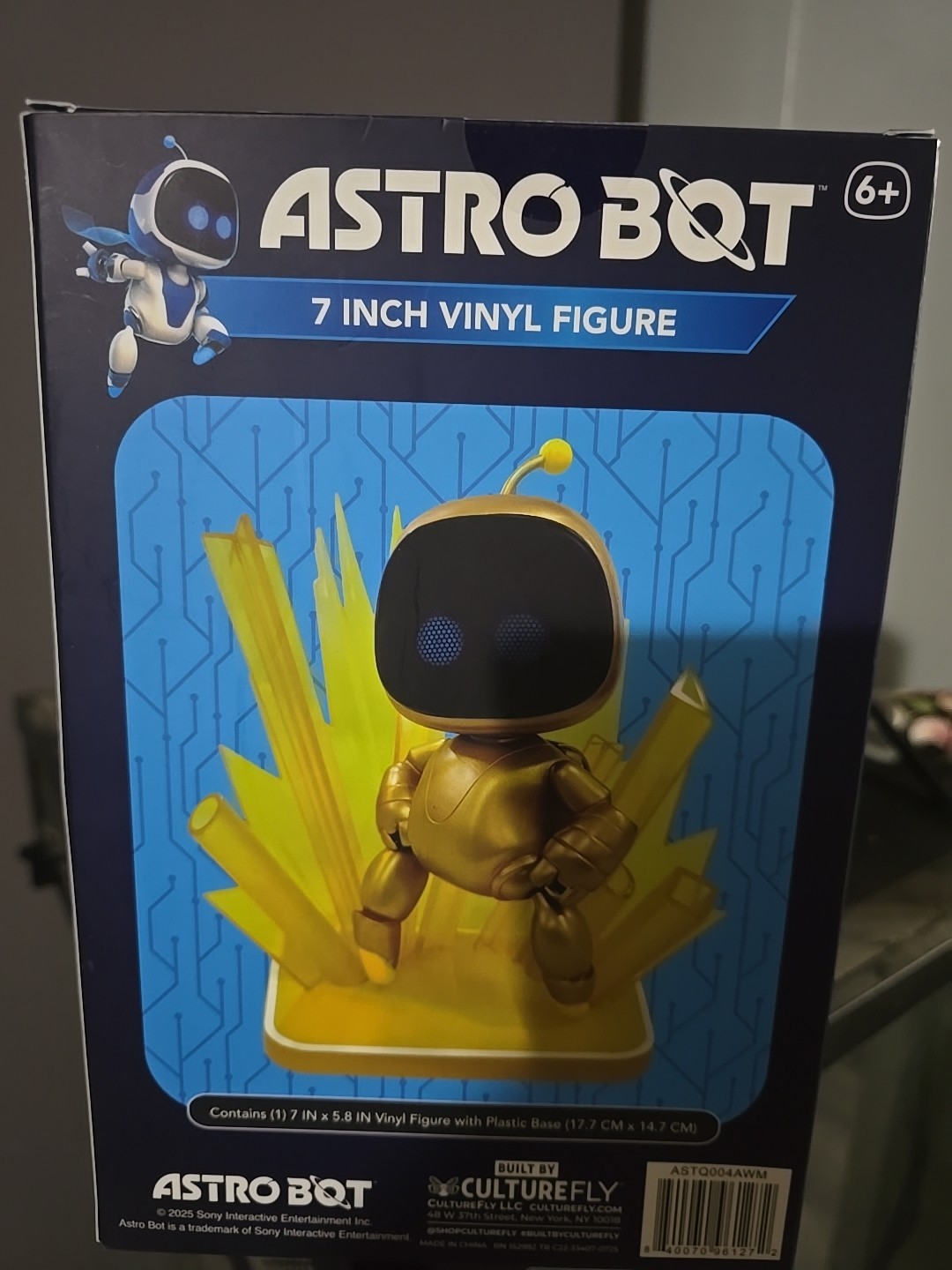 Astro Bot Gold Vinyl Figure 7-Inch by CultureFly – Limited Edition – New Sealed