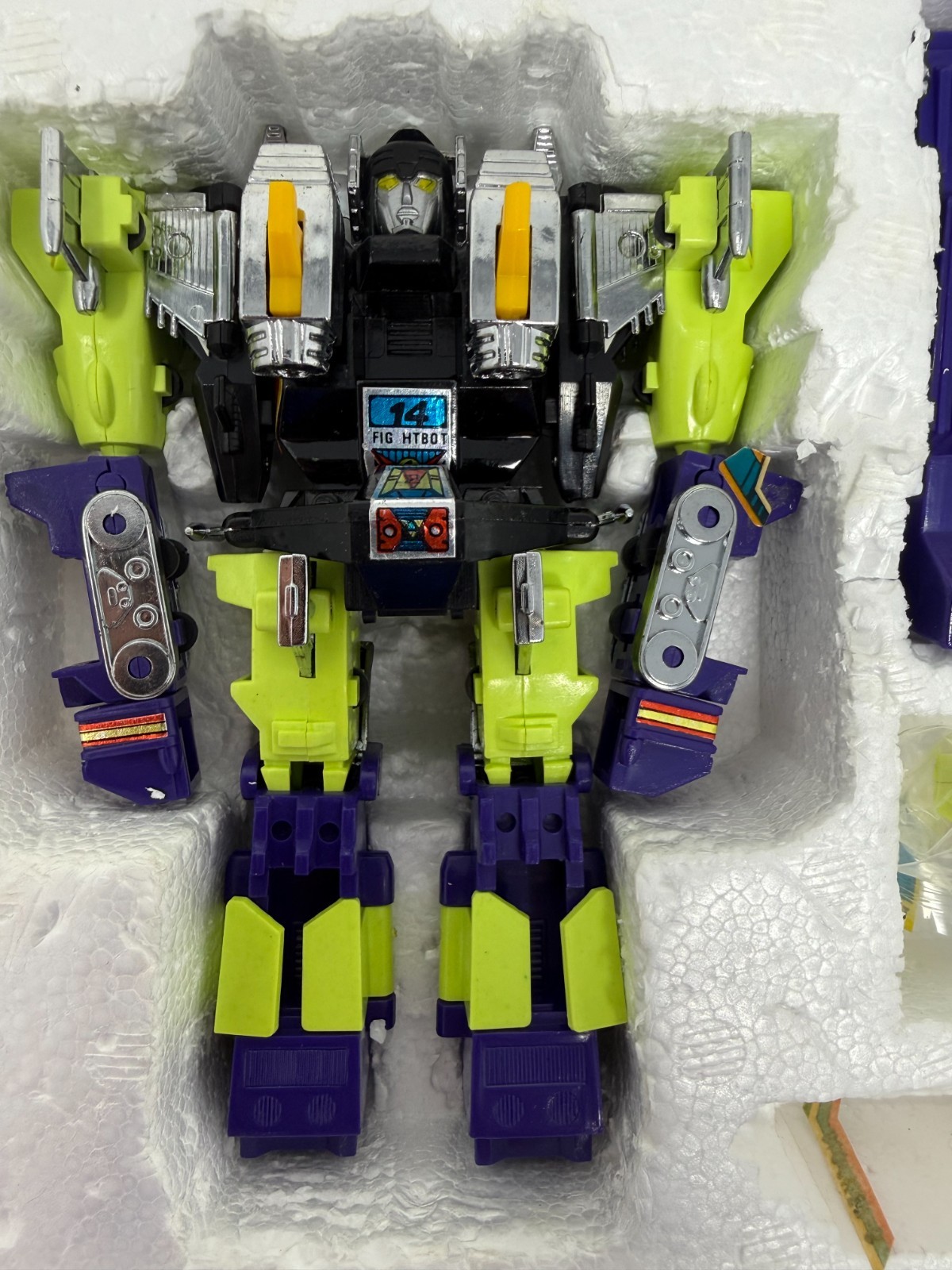 Fightbot Fight Bot Robot 14 In 1 Ko Bootleg No Diaclone Dia Gats W/ Box