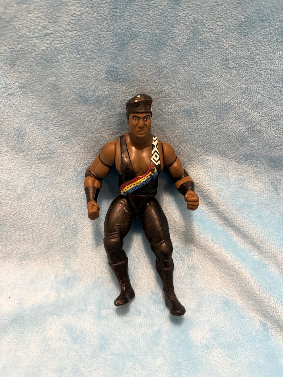WWE WWF Jakks Pacific Bone Crunching Farooq Ron Simmons Wrestling Action Figure