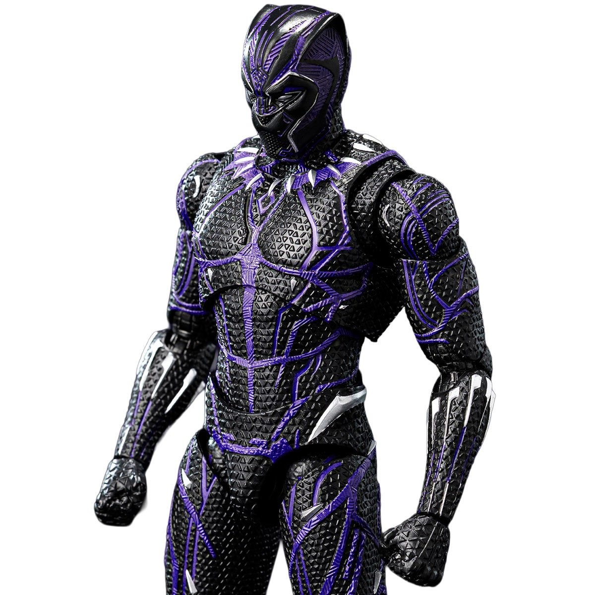 Threezero Marvel Infinity Black Panther Kinetic Energy Charged DLX Action Figure