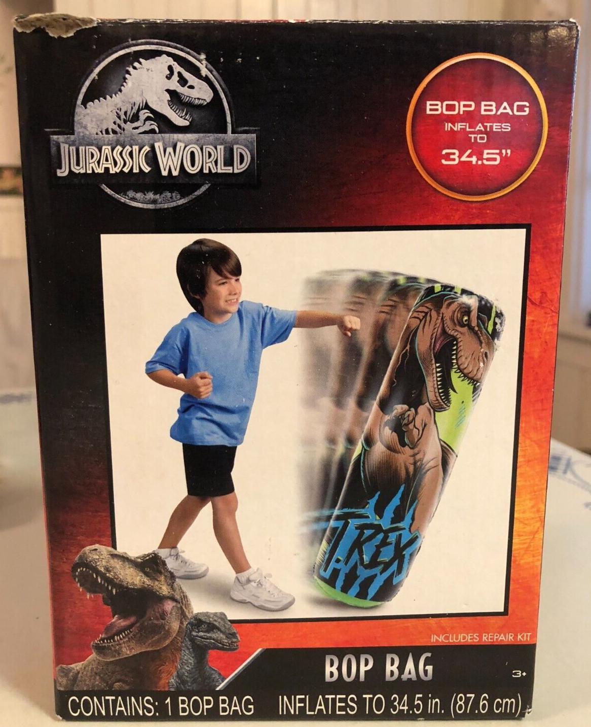 Jurassic World Dinosaur Bop Bag Toy for Kids Holiday Christmas Birthday Gifts