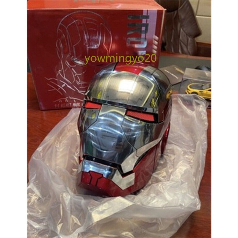 Autoking Iron Man MK5 Helmet Electronic Voice Activated Open&Close Mask 1:1 Prop