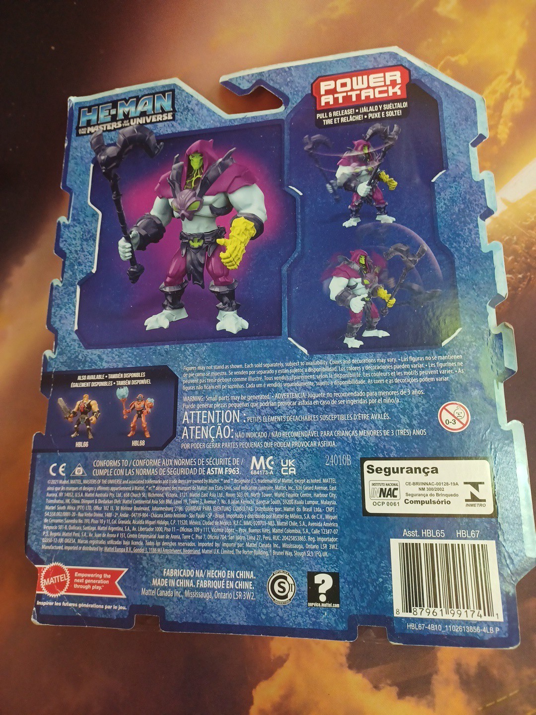 He-Man and the Masters of the Universe Power Attack Skeletor NEW Figure EB#37071