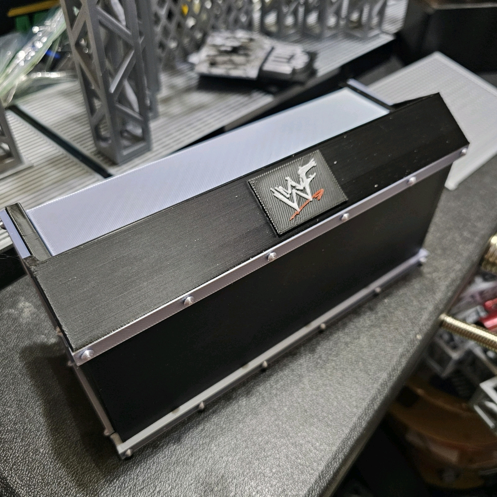 WWE Mattel WWF RAW is WAR Breakable Silver Announce Table Accessory