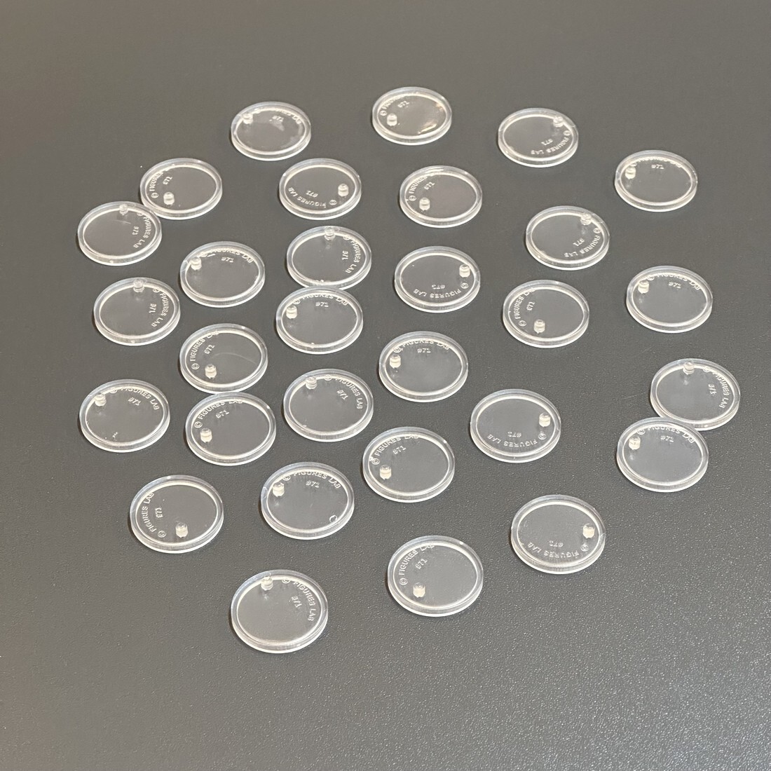 30X STAR WARS ACTION FIGURE DISPLAY STAND FOR VINTAGE FIGURES CLEAR 1” diameter