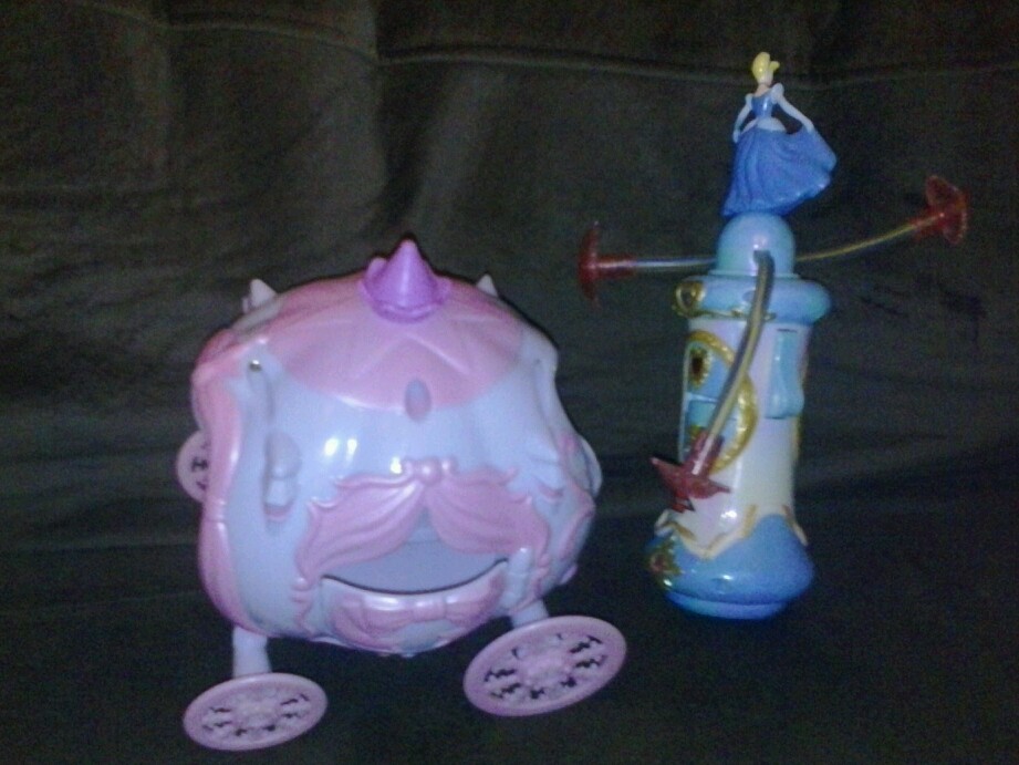 disney princess toys lot of 2 cinderellas carriage and wand cool rare wow cool