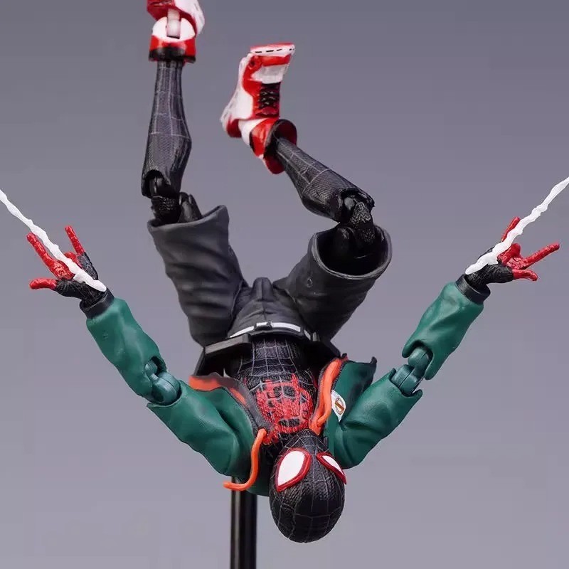 Spider-Man Action Figure Miles Morales Into The Spider Verse Toy Gift