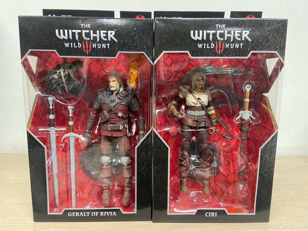 2 X McFarlane Toys The Witcher Series 7″ Action Figure Geralt of Rivia & Ciri