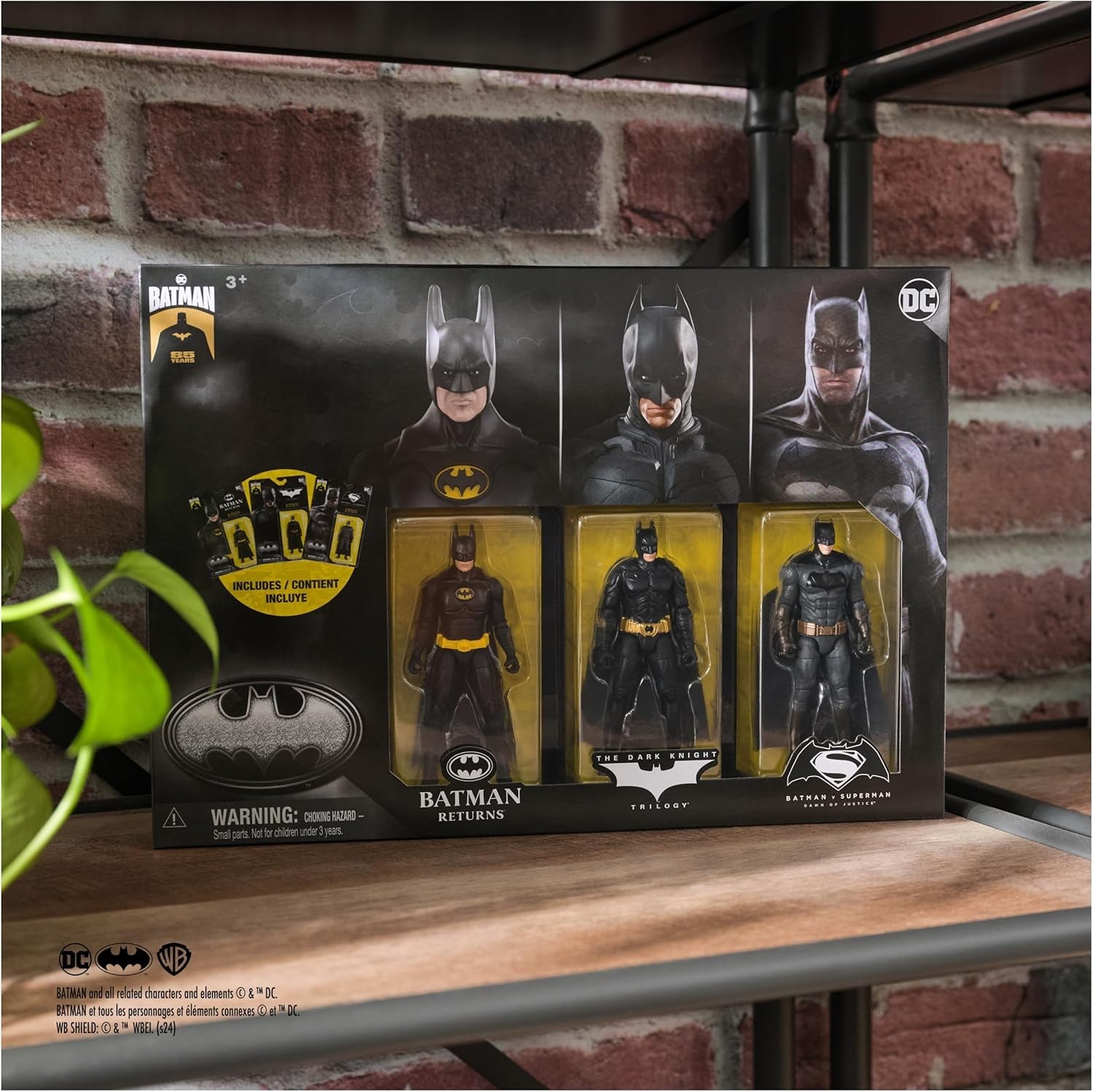Batman 85th Special Edition Batman Action Figures 3-Pack, 4-inch, 85th Annive…