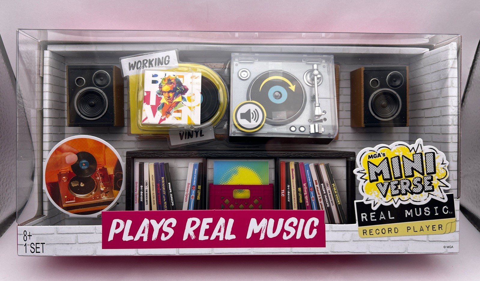 MGA’s Miniverse Real Vinyl Mini Playable Music Record Player