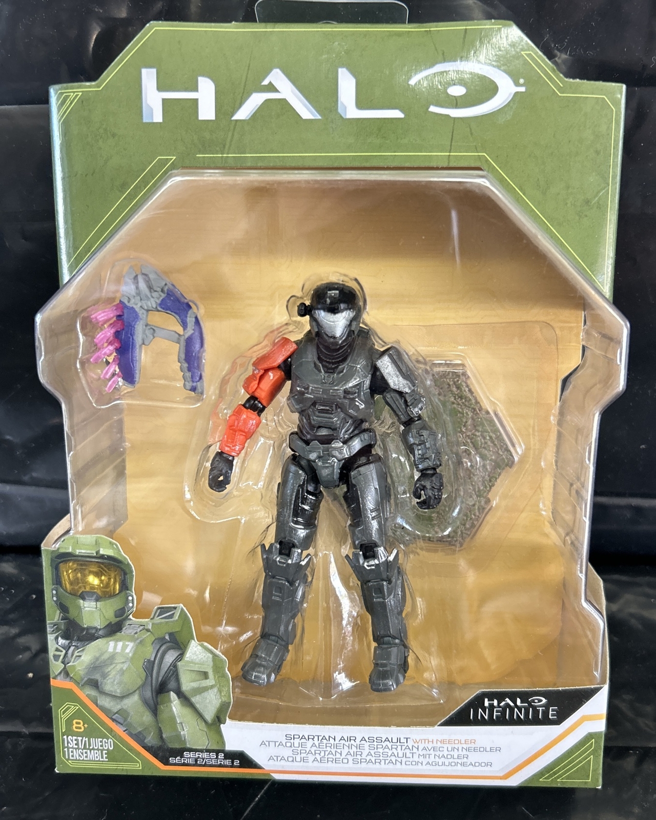 HALO Infinite Series 2 SPARTAN AIR ASSAULT w/ Needler 4” Action Figure