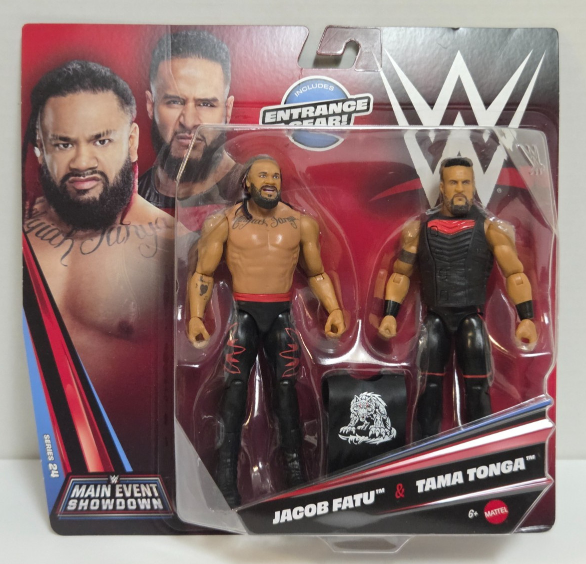 JACOB FATU & TAMA TONGA – Mattel WWE Main Event Showdown Series 24 NEW IN STOCK