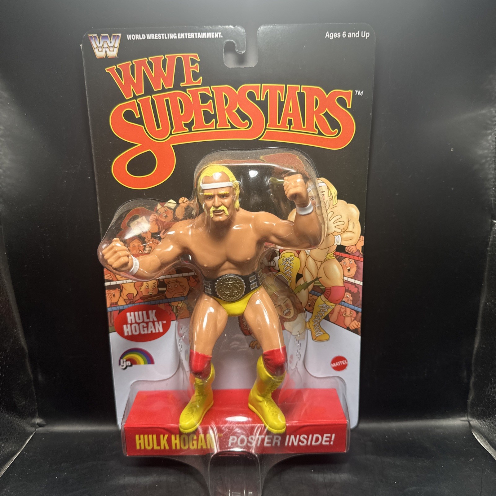 🔥 LJN Superstars WWE Hulk Hogan Retro Black Card Chase Target Exclusive Figure