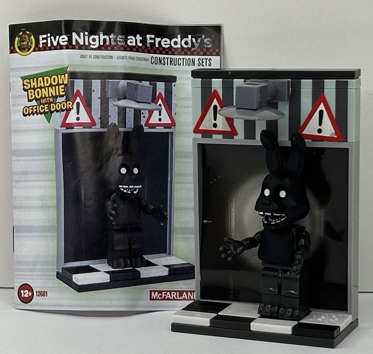 McFarlane FNAF Construction Set: Shadow Bonnie Office Door Set 12681 Complete
