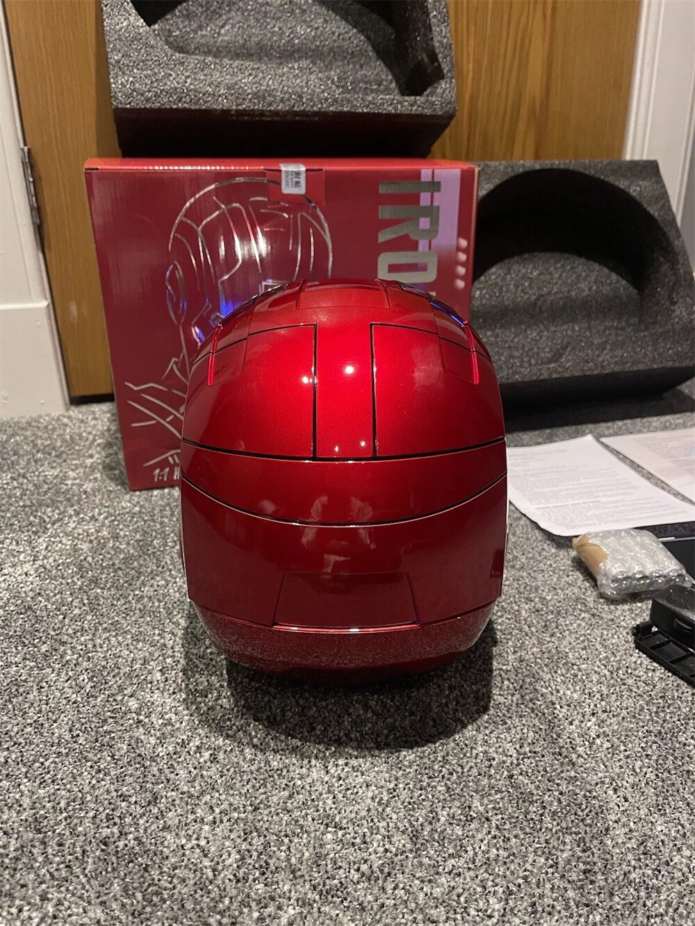 10xAutoking Iron Man Helmet MK5 1/1 Voice-controlled Mask Transform Cosplay Prop