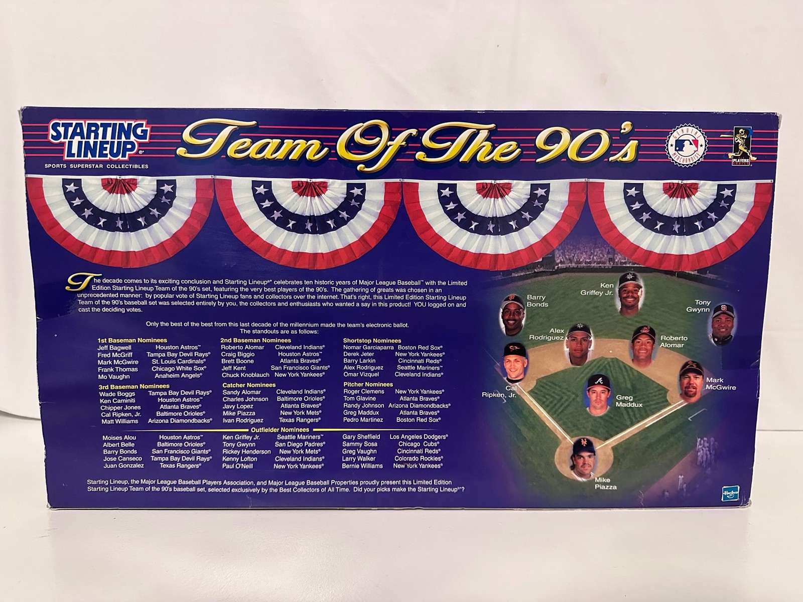 Starting Lineup Team Of The 90s Baseball Figure Collector Set Hasbro Boxed