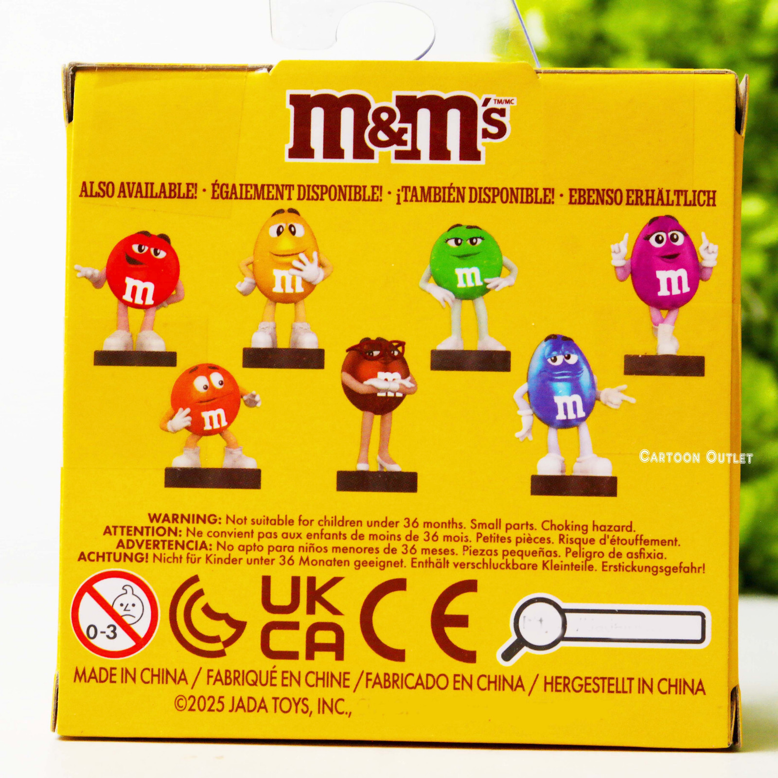 Jada M&M’s Yellow Character 3″ Die Cast Figure Metalfigs Collectible M&M New