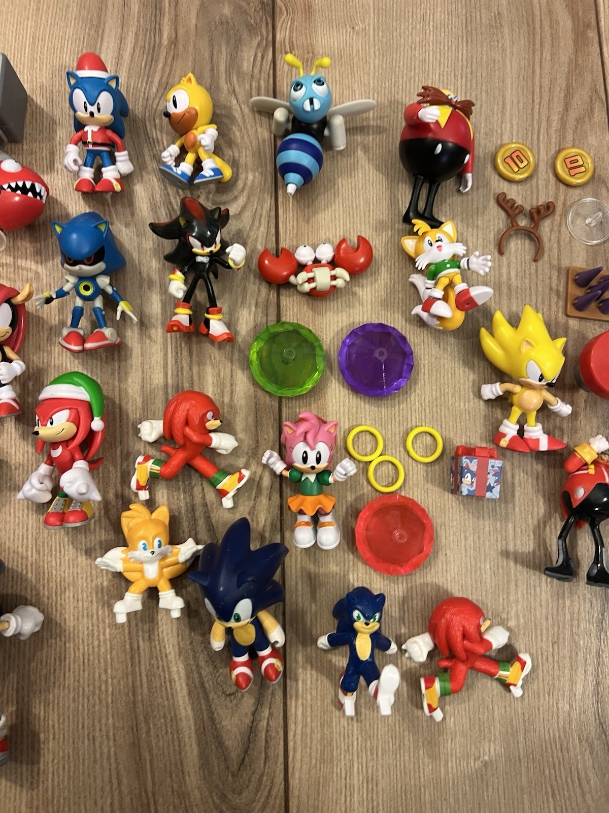 Lot Of 21 Sonic The Hedgehog Jakks Pacific Figures & Accessories Tails Sonic