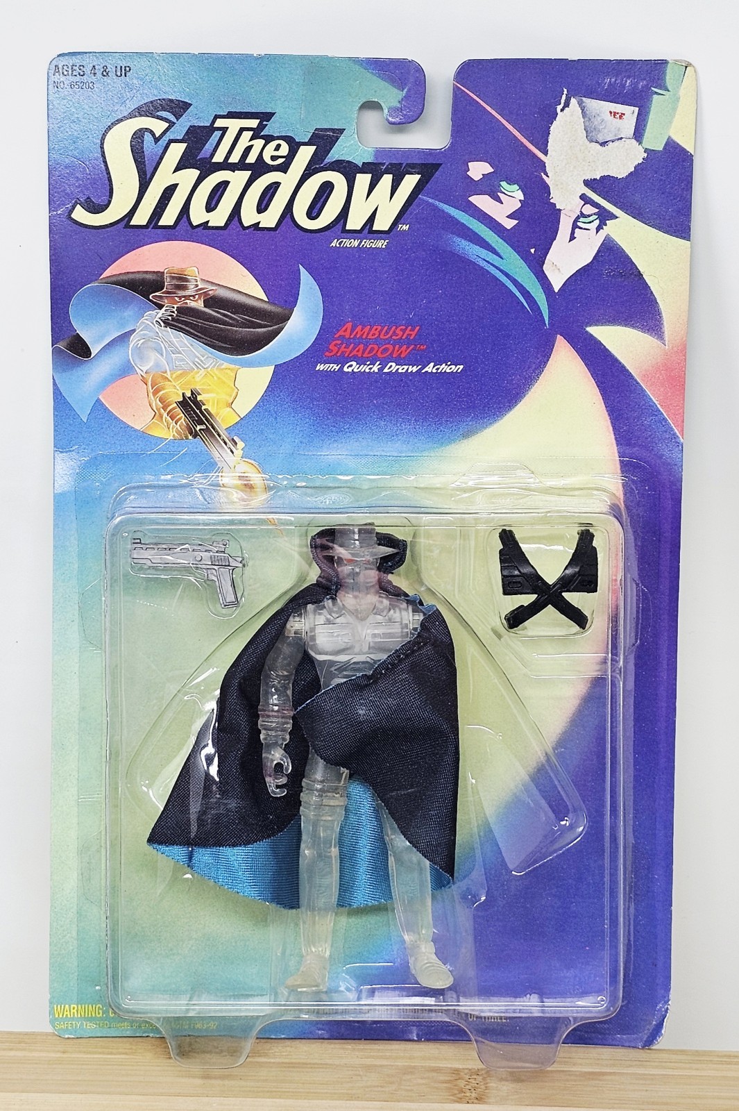 Ambush Shadow Quick Draw The Shadow 5″ Action Figure Kenner Toy 1994 Damaged