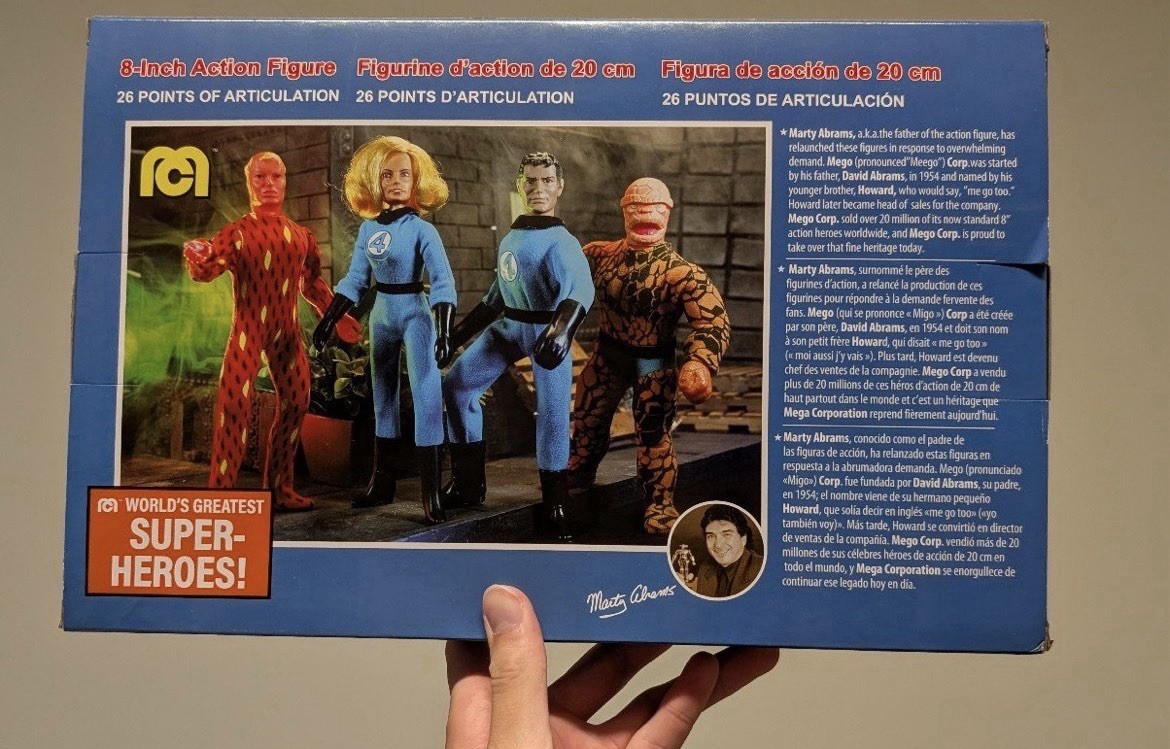 Disney Parks 2025 Mego Marvel Fantastic Four 8″ Action Figures LE NWT
