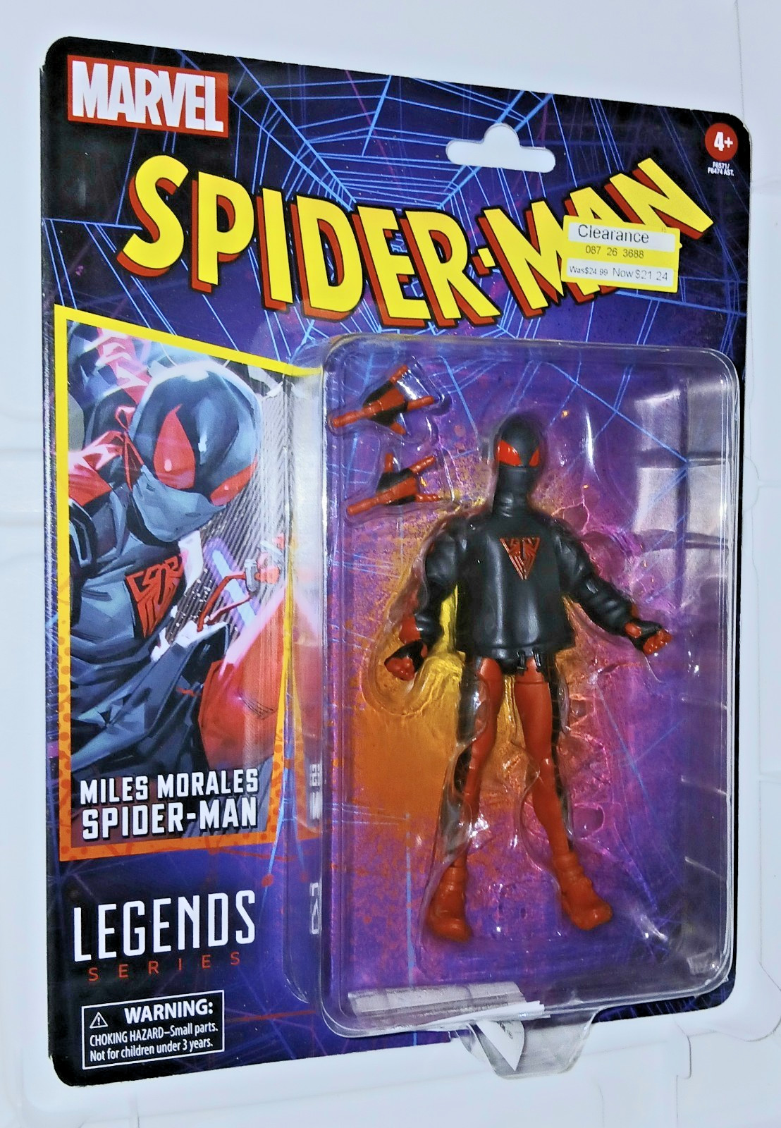 MARVEL LEGENDS RETRO SPIDER-MAN MILES MORALES SPIDER-MAN 6″ FIGURE HASBRO 2022