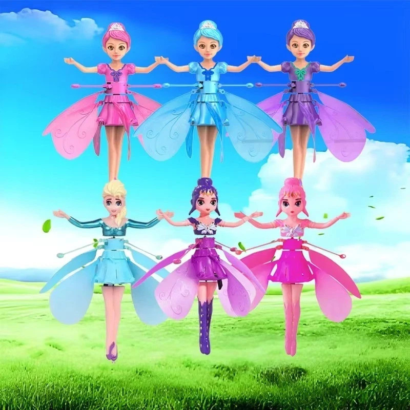New Princess Flying Fairy Magic Infrared Induction Control Figures Toy Xmas Gift