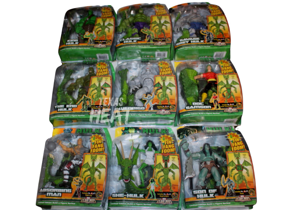 Marvel Legends Fin Fang Foom Build a Figure BAF Lot 9 New COMPLETE SET