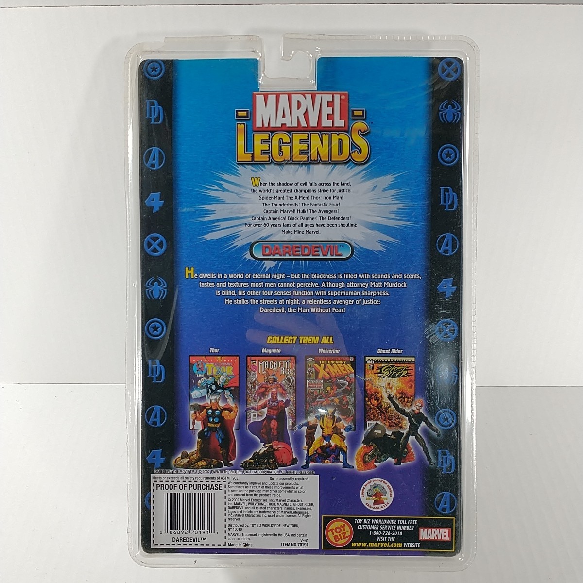ToyBiz Marvel Legends Series III 3 Set Of 4 Ghost Rider Daredevil Wolverine Thor