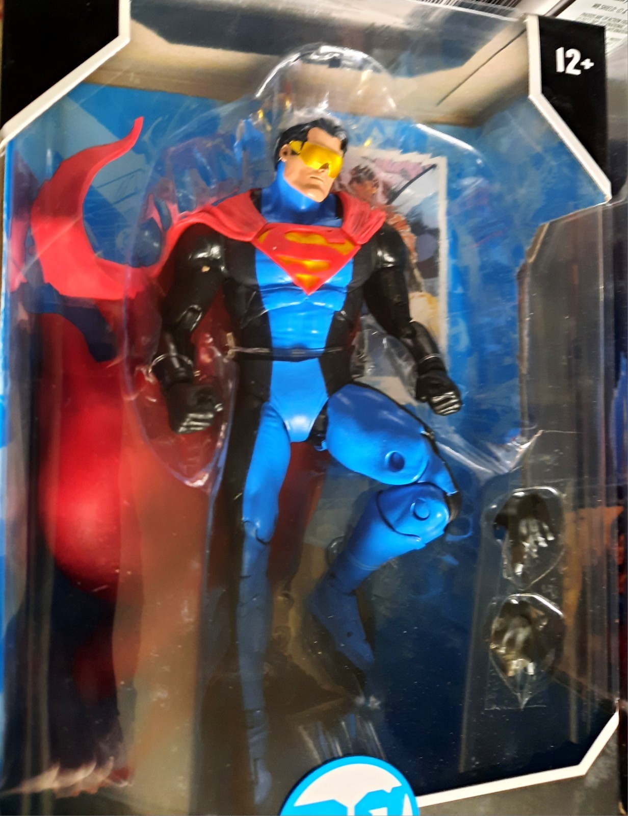 McFarlane DC Reign Supermen LOT 4 Figures NEW Steel Eradicator Superboy Cyborg