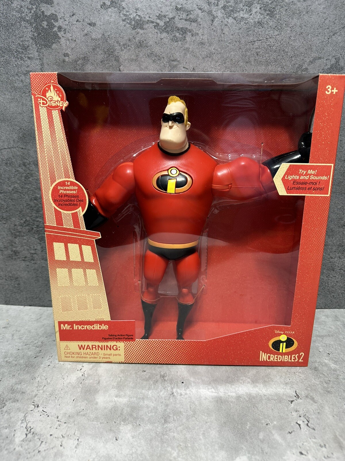 The Incredibles 2 Mr Incredible Talking Action Figure Disney Pixar Superhero 12”