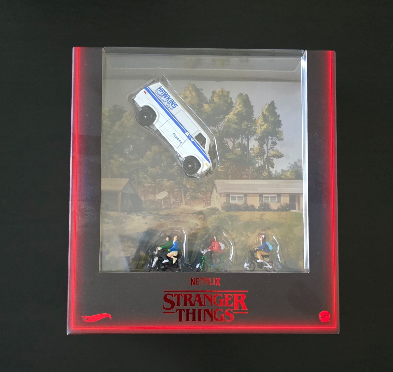 SDCC MATTEL 2026 Hot Wheels Stranger Things Hawkins Power and Light Van IN HAND