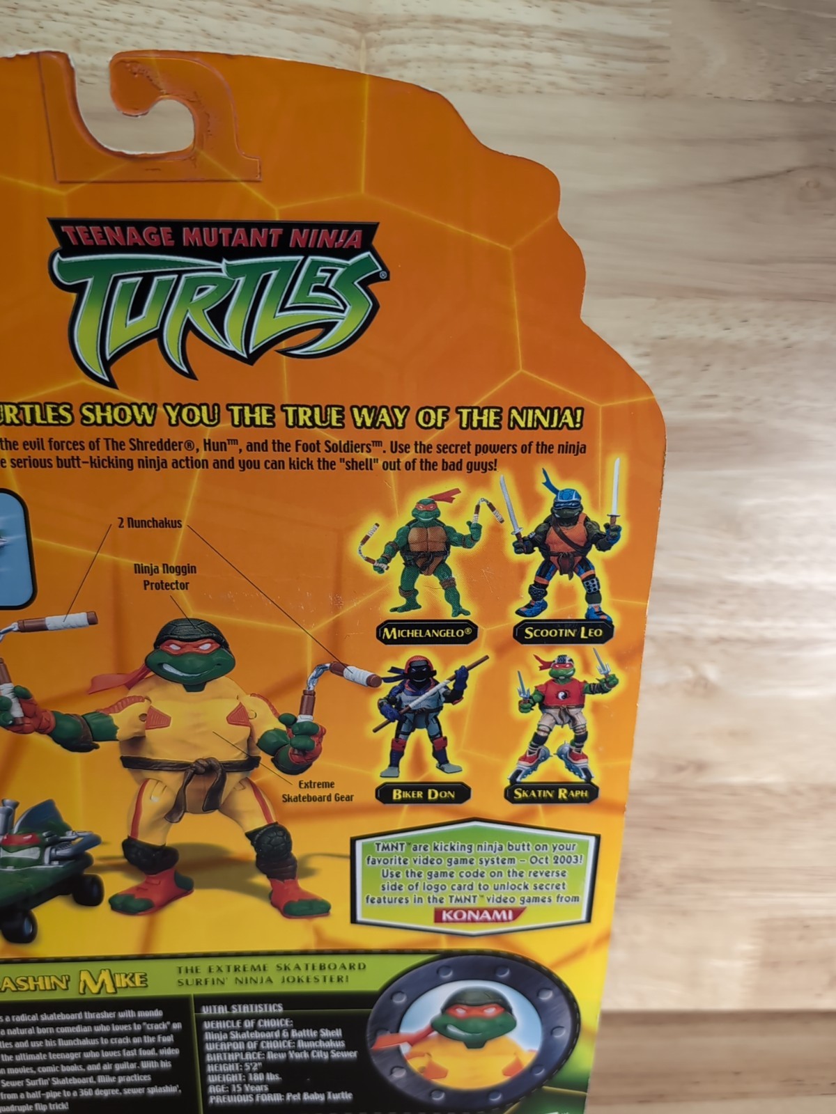 TMNT Thrashin Mike Figure Teenage Mutant Ninja Turtles Playmates
