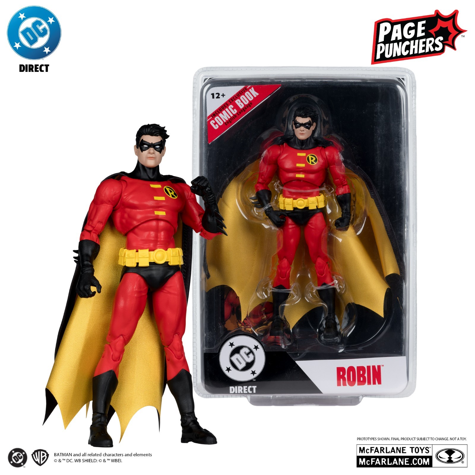 McFarlane DC Multiverse Robin (Teen Titans #41) 7″ Action Figure with comic