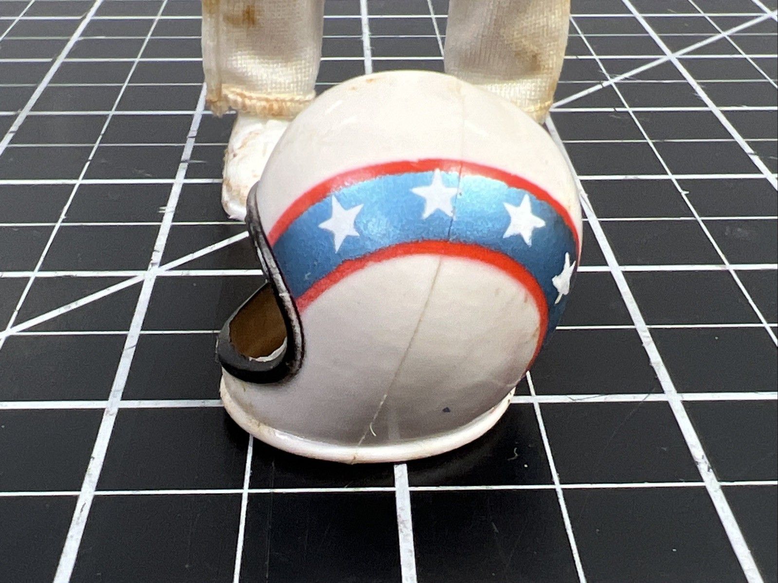 1972 Ideal Toys Evel Knievel Figure Bendy Rubber w/ Shoes Helmet Belt VTG 1970s