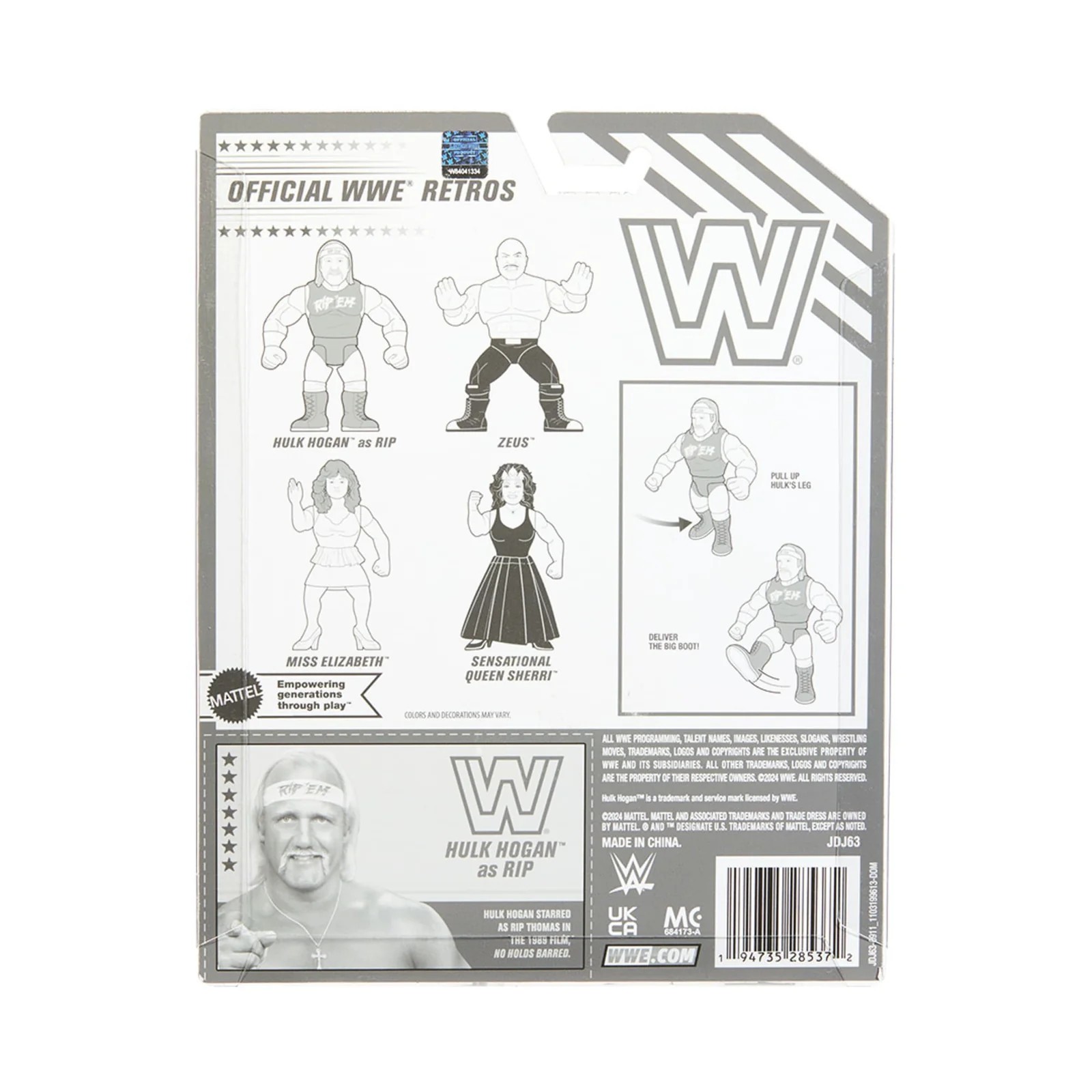 Mattel WWE Retro Collection 4.5″ Action Figure – HULK HOGAN as RIP Boots Barred